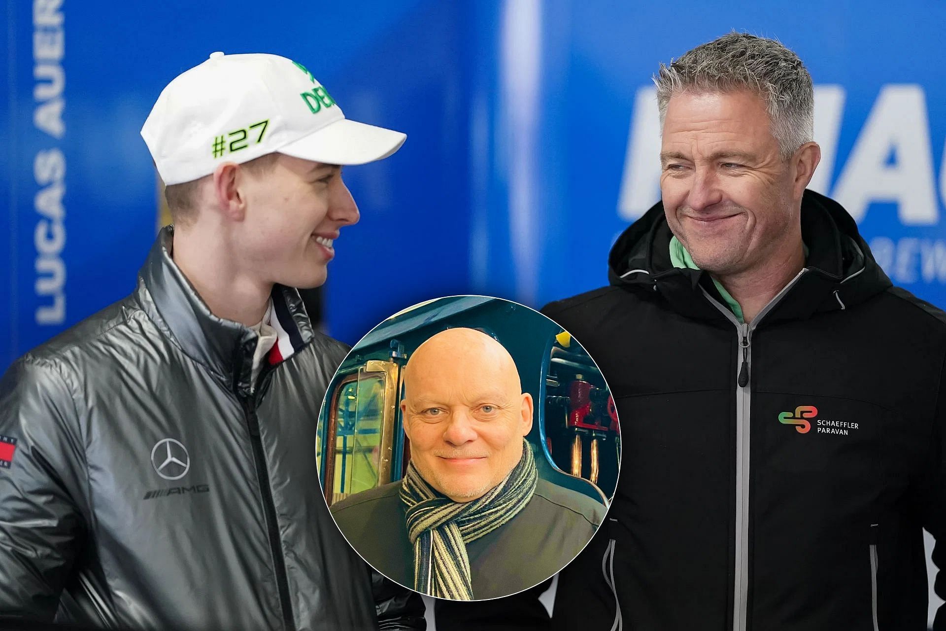 Ralf Schumacher and David Schumacher seen during 2022 DTM Tests at Hockenheimring. (Photo by Christian Kaspar-Bartke/Getty Images || X/@TheBishF1)