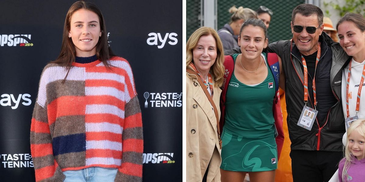 Emma Navarro (L) and Family (R): ( Source: Getty Image (L) and https://www.instagram.com/emma_navarro48/ (L)