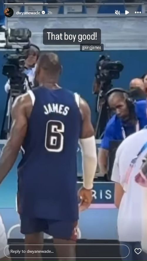 Wade shows love to his former teammate and close friend after their first win in the 2024 Paris Olympics