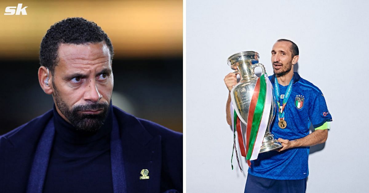 Rio Ferdinand (left) and Giorgio Chiellini
