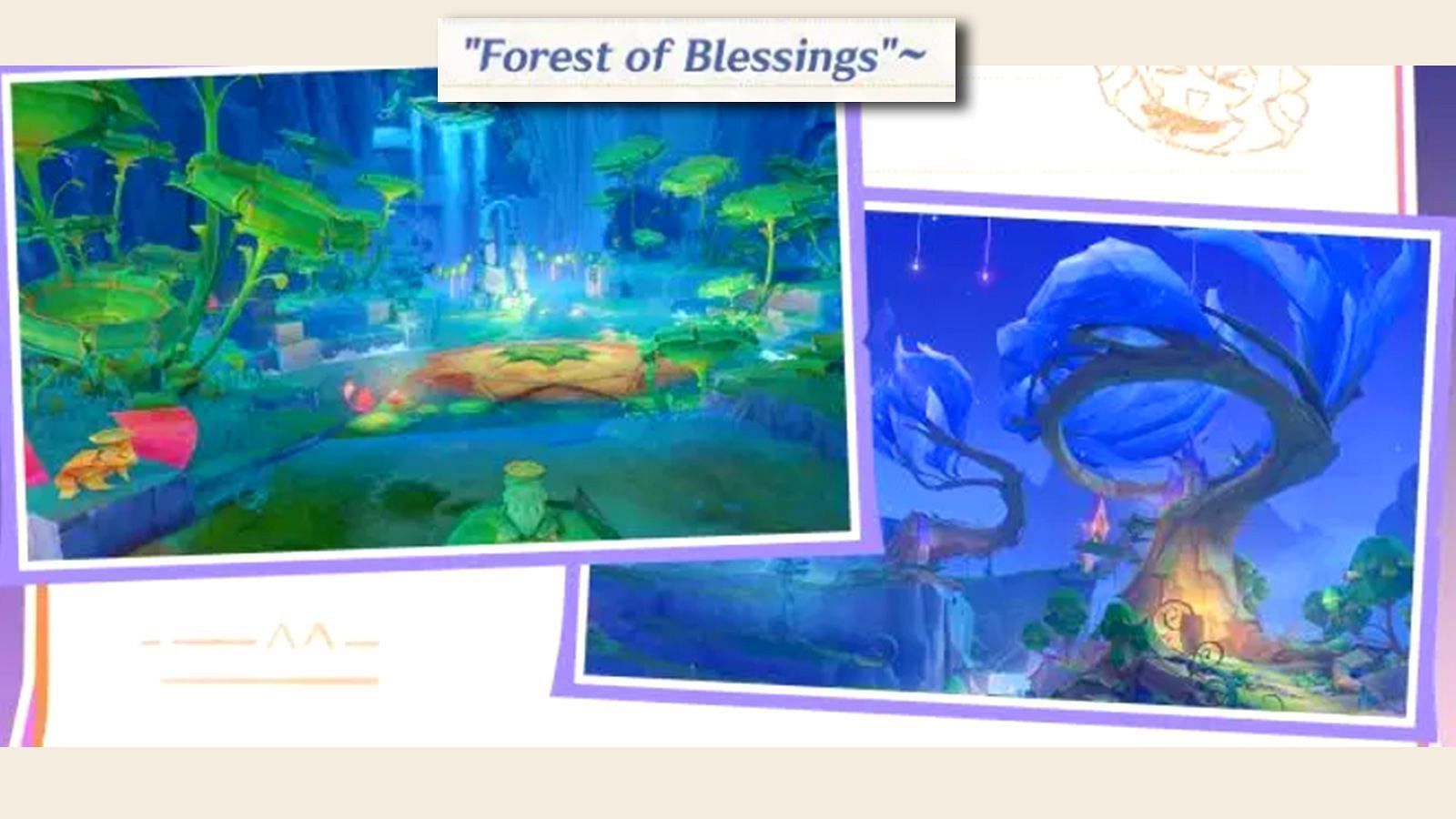 Forest of Blessings in Simulanka (Image via HoYoverse)