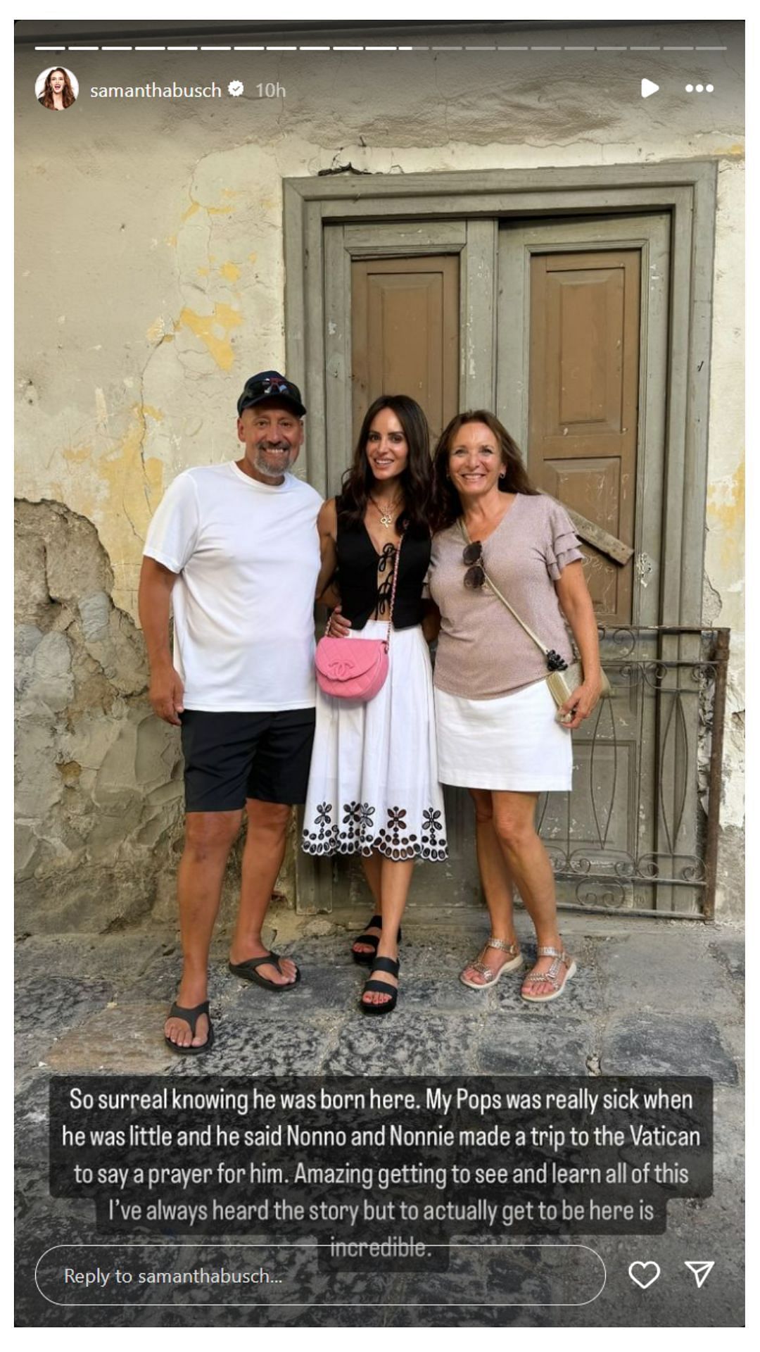 Samantha Busch Italy Story