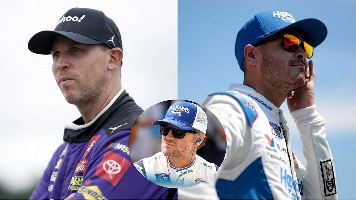 Denny Hamlin, Kyle Larson, Dale Earnhardt Jr.