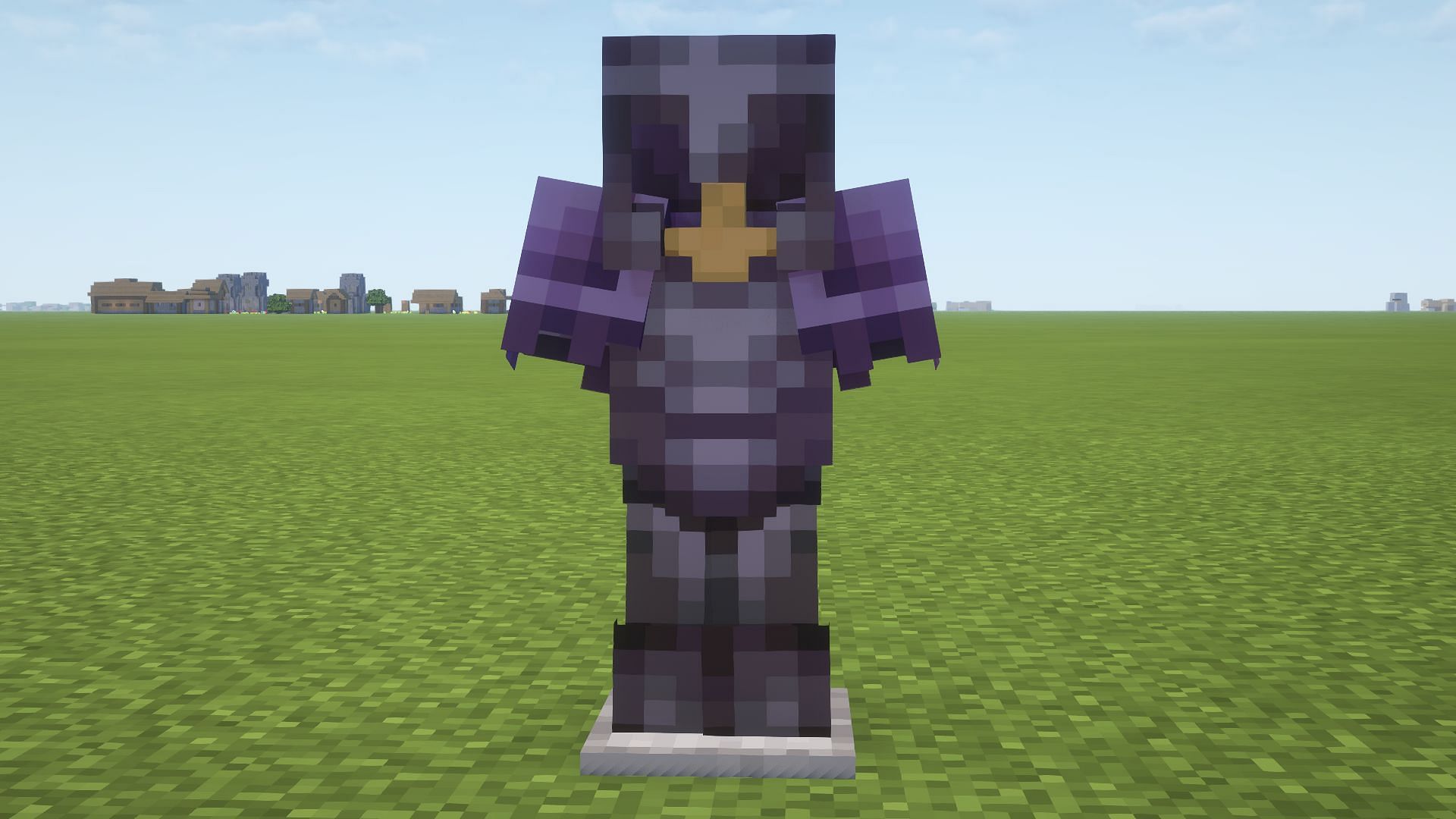 Fully enchanted Minecraft netherite armor (Image via Mojang)