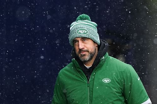 Aaron Rodgers at New York Jets v New England Patriots - Source: Getty