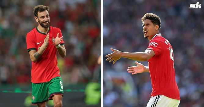 "Easy or not!" - Raphael Varane enjoys fun moment with ex-Manchester United teammate Bruno Fernandes during vacation