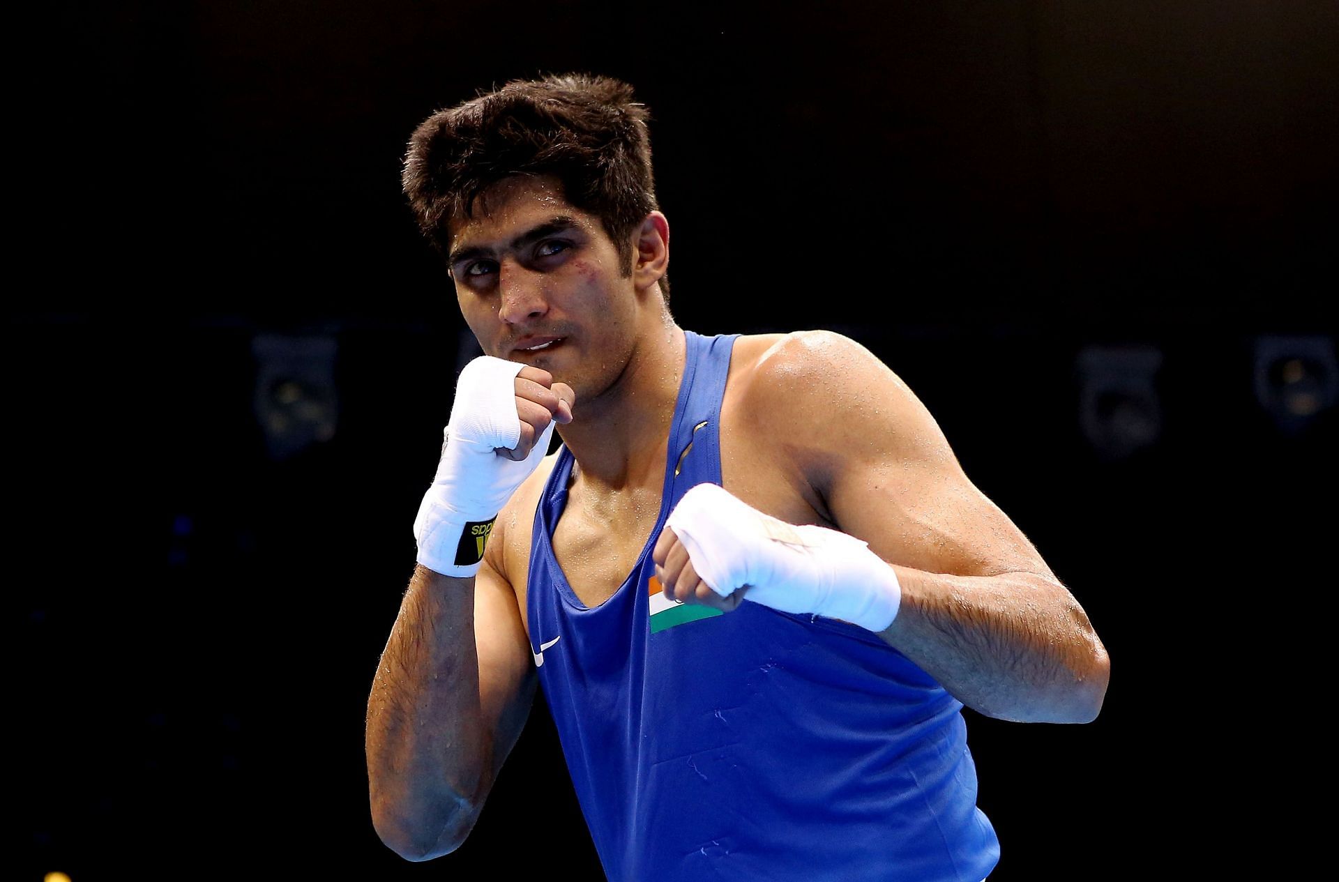 Vijender Singh at the Olympics Day 6 - Boxing - Source: Getty