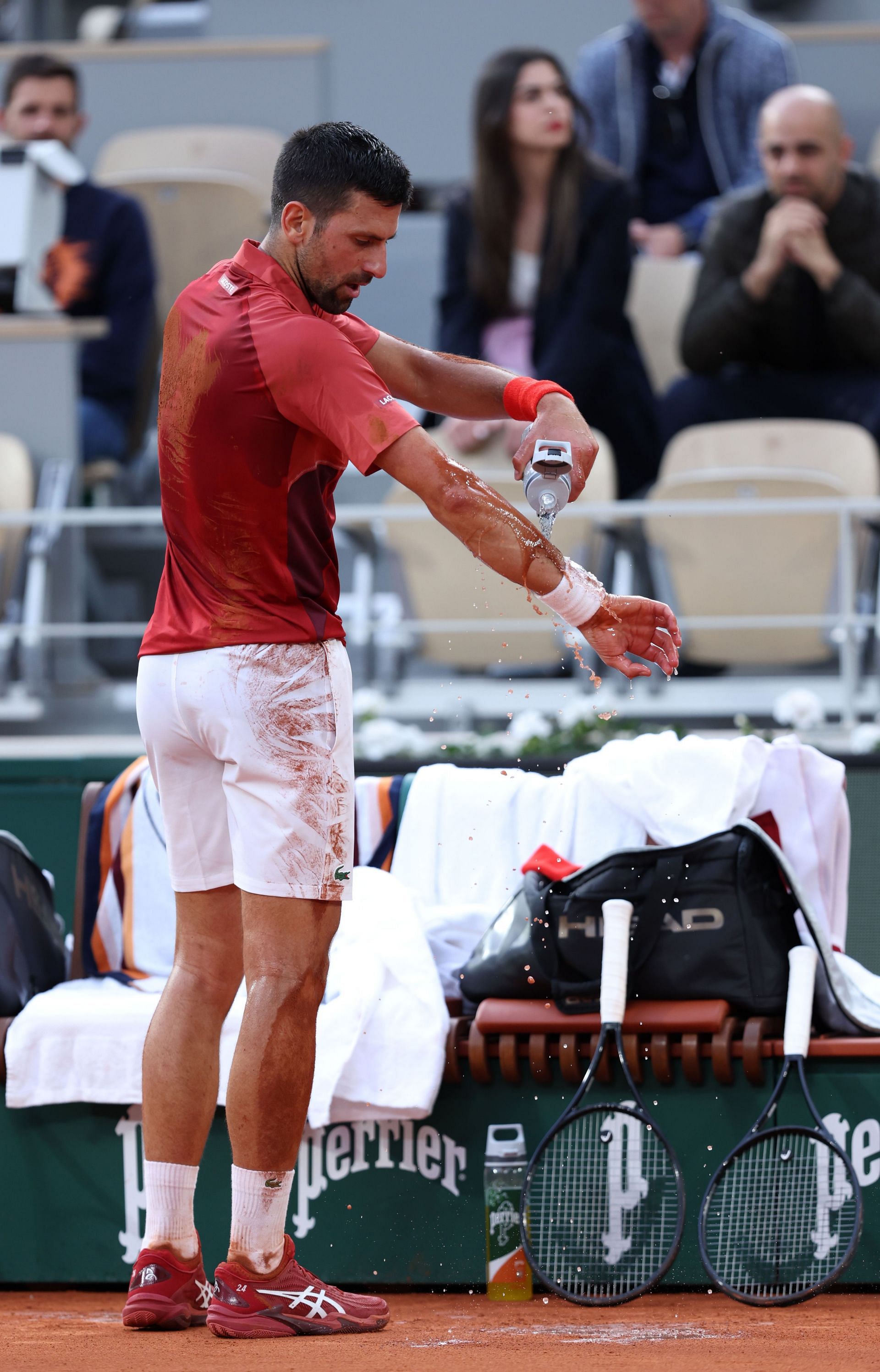 Novak Djokovic at the French Open 2024 (Getty Images)