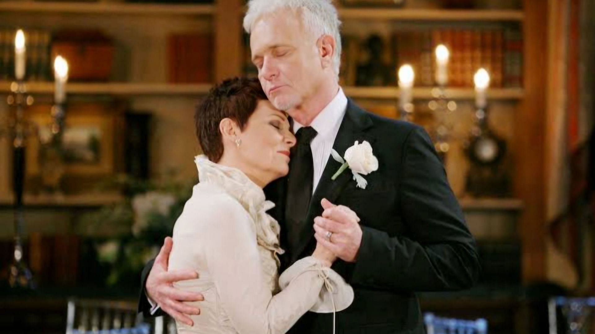 Luke Spencer and his wife Tracy in a still from the soap (via ABC)