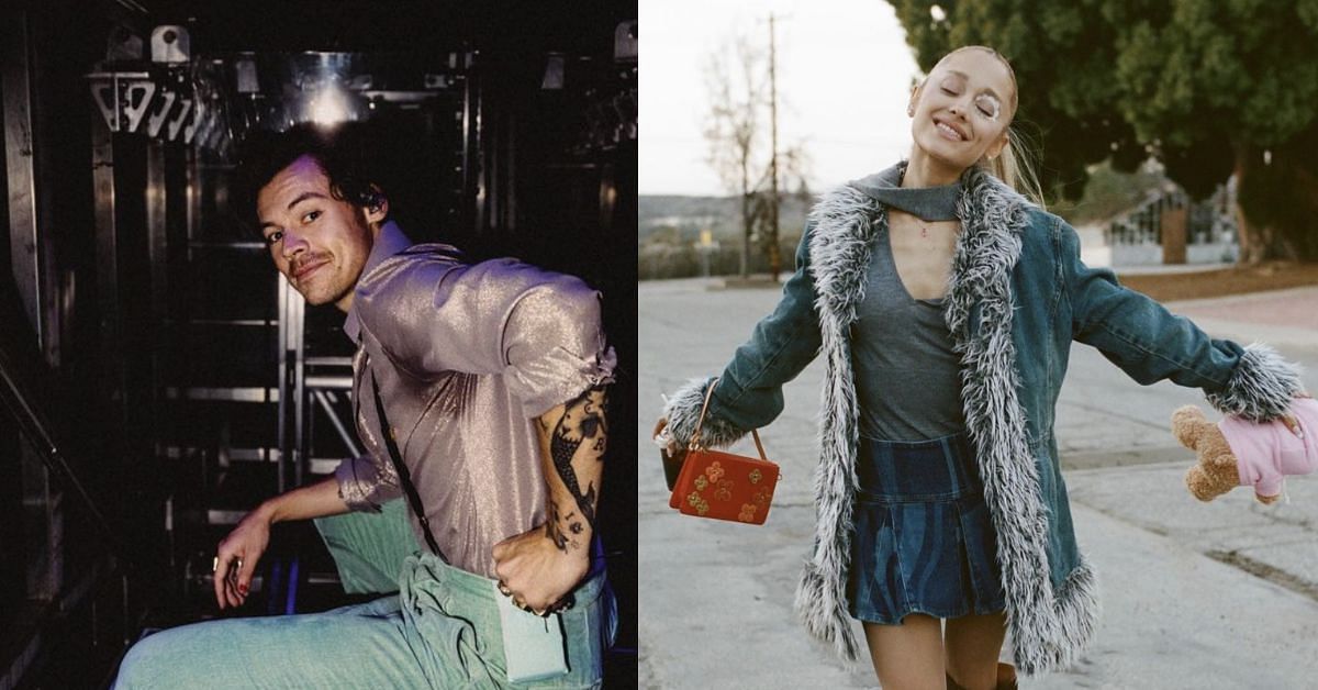 Harry Styles - Left, Ariana Grande - Right (Images via Instagram/@harrystyles @arianagrande)