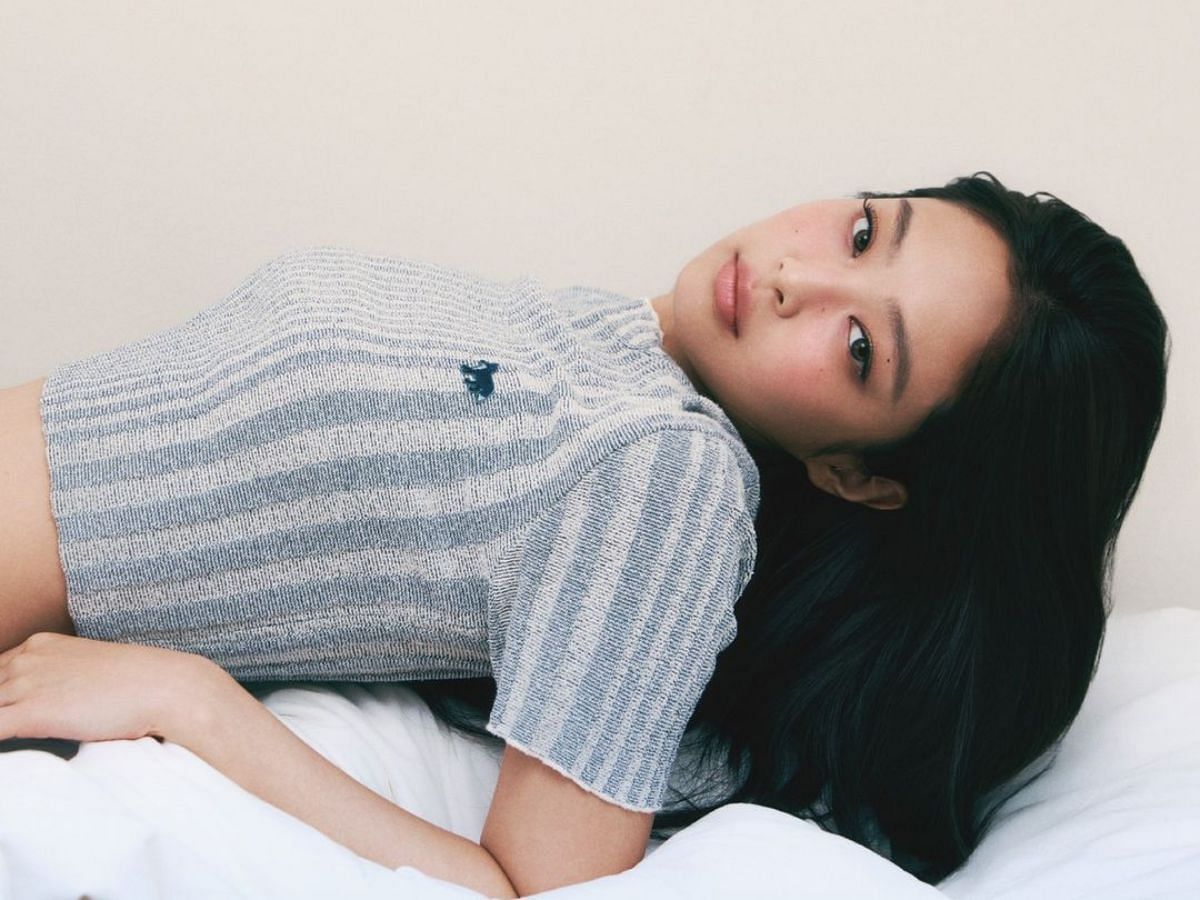 Jennie for Maison Kitsune (Image via Instagram /@maisonkitsune)