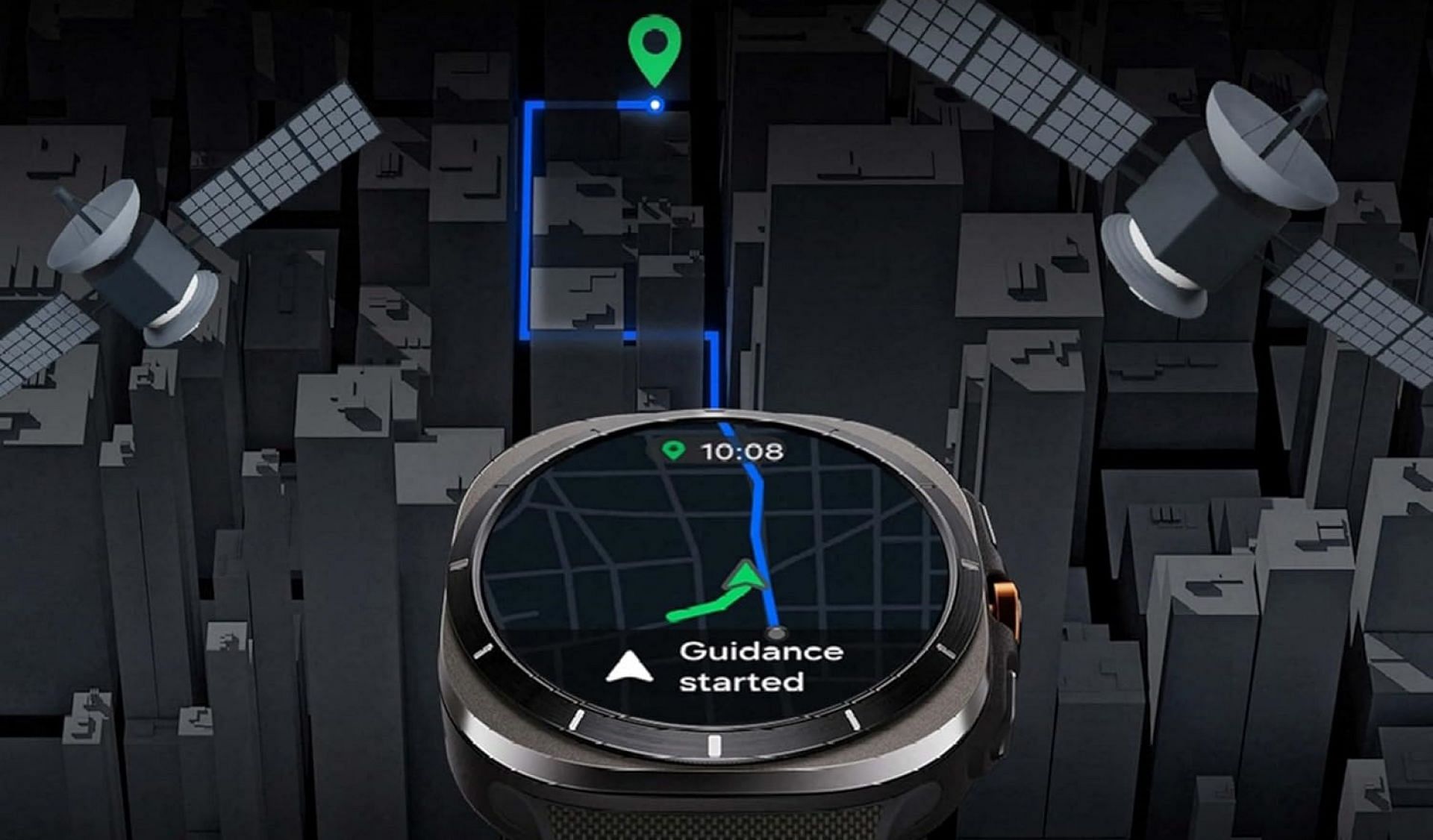 Samsung&#039;s Watch Ultra GPS position (Image via Samsung)