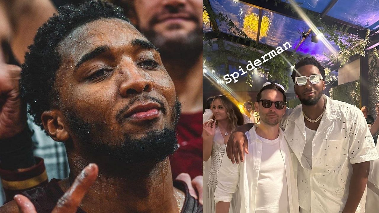 Spida and Spidaman: NBA fans in stitches as Donovan Mitchell and Tobey Maguire pose for a picture together (Credit: Donovan Mitchell/Instagram)