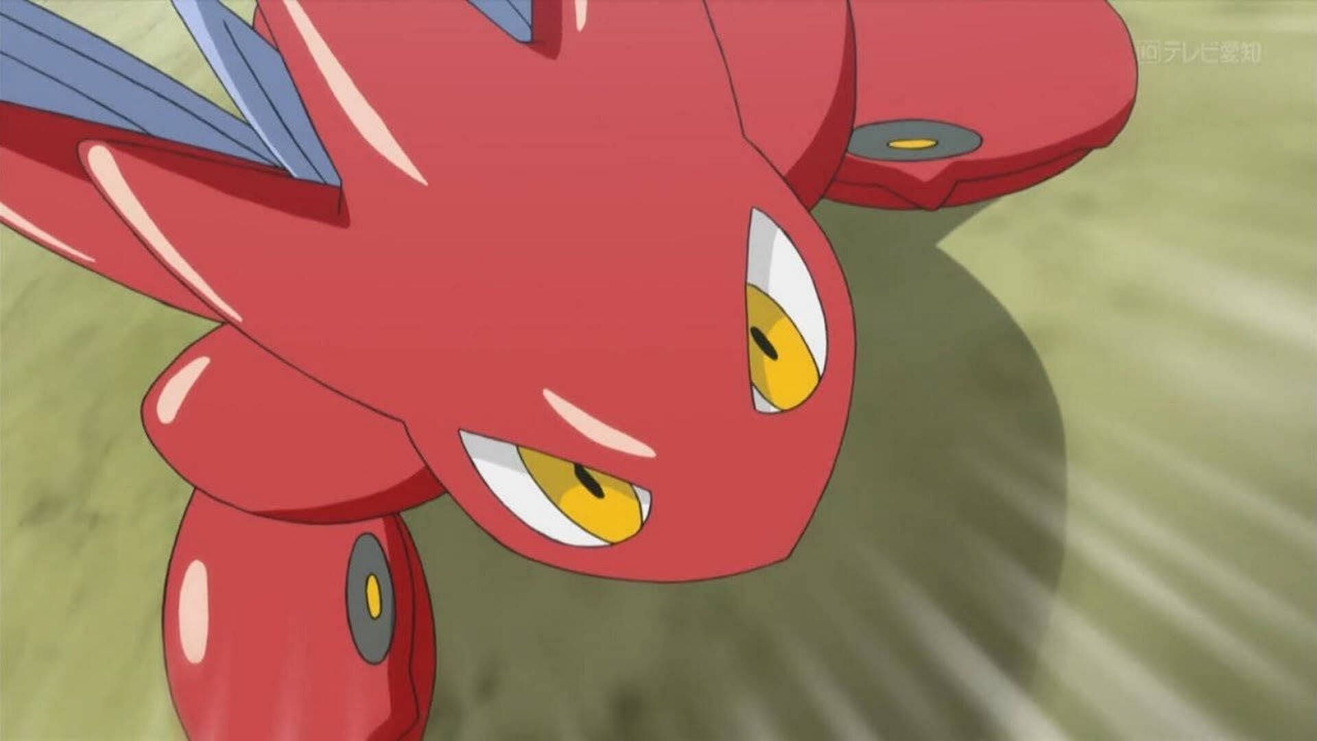 Scizor in the anime (Image via TPC)