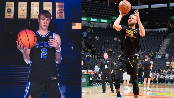 No. 1 recruit Cooper Flagg likes 4x champ Steph Curry’s confidence during Paris Olympics press conference