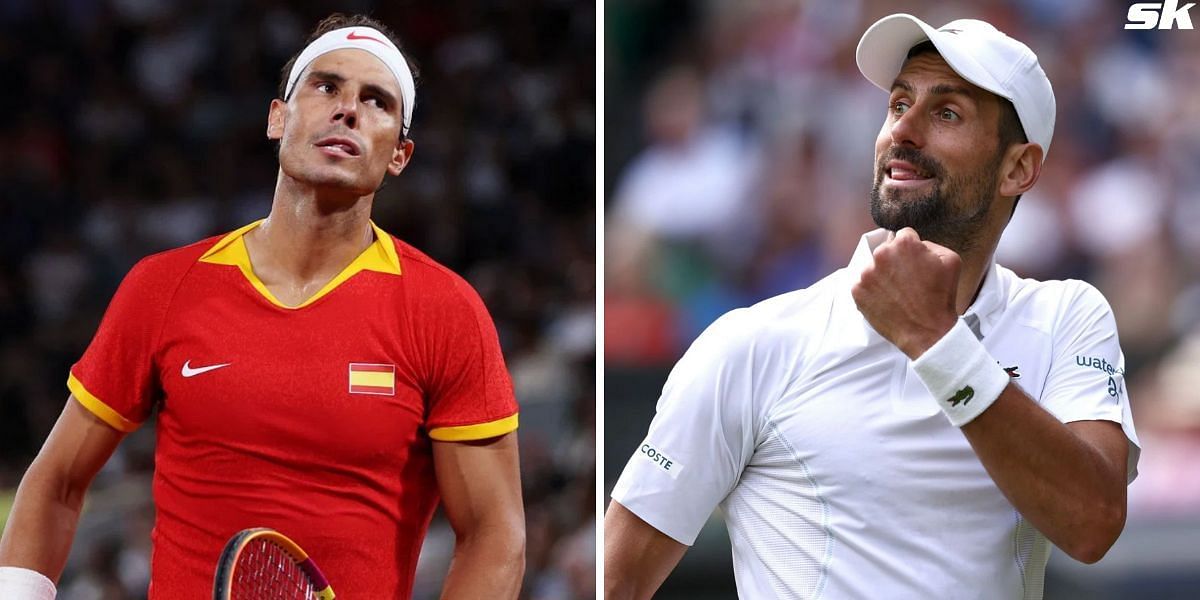 Rafael Nadal (L) and Novak Djokovic (R) (Source: Getty)