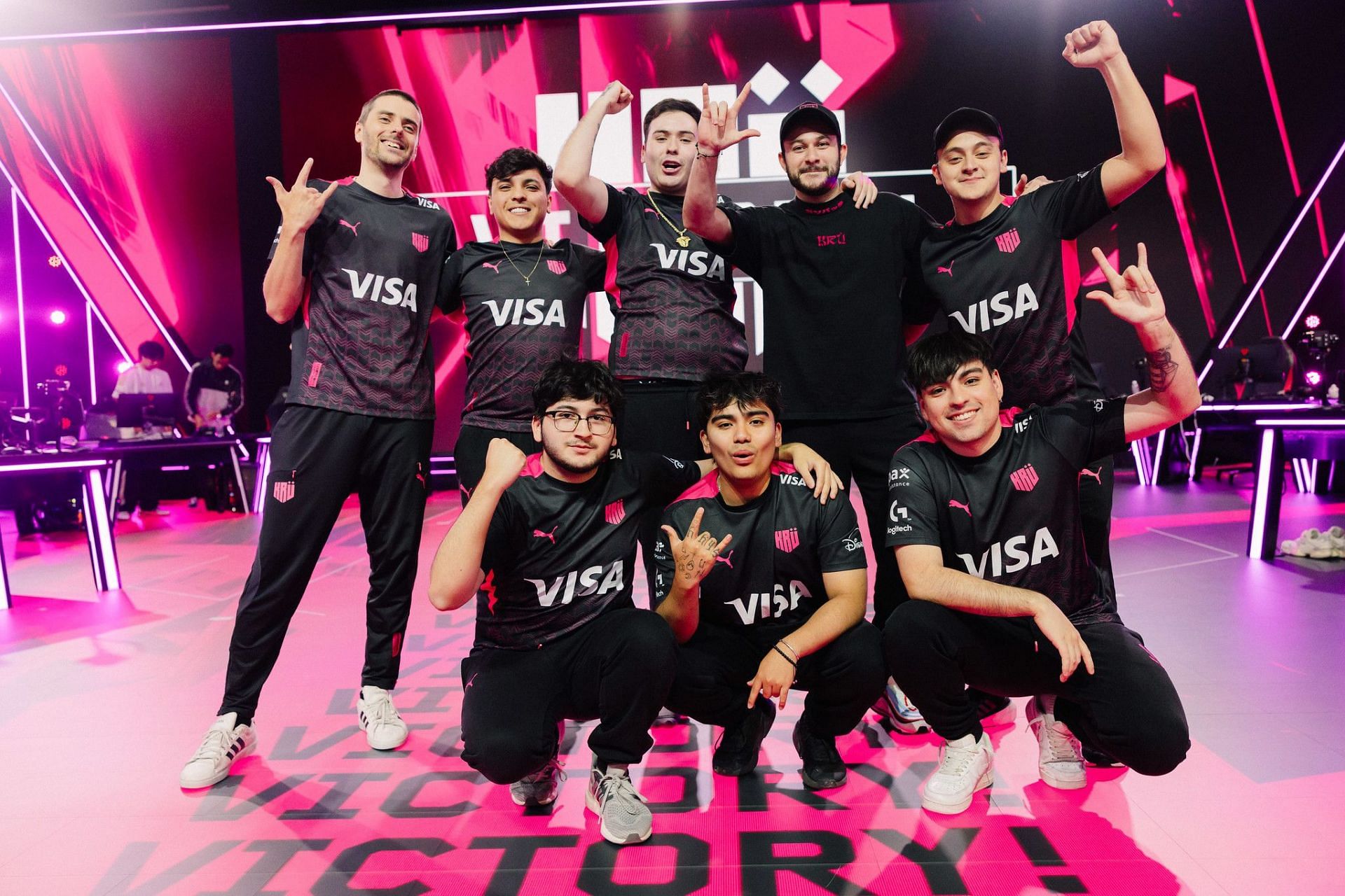 KR&Uuml; Esports after qualifying for Valorant Champions 2024 (Image via Riot Games)