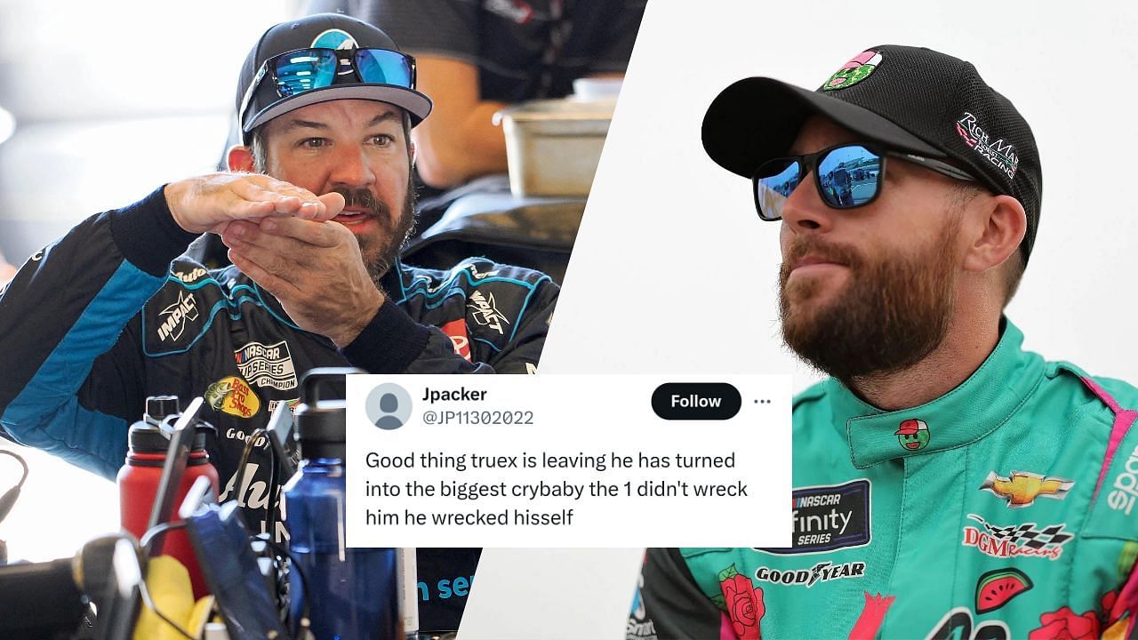 “He has turned into the biggest crybaby”: Fans react as Martin Truex Jr ...