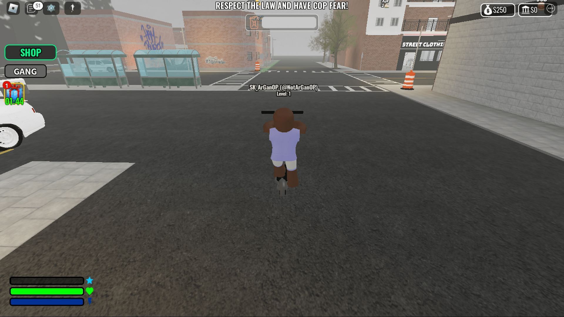 Gameplay screenshot from Street Life (Image via Roblox)