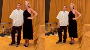 In Pictures: Diana Taurasi and wife Penny Taylor rock contrasting attires for WNBA All-Star Orange carpet
