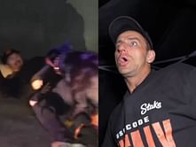 K-9 unit seemingly attacks an individual during Kick streamer Vitaly's controversial "Catching Predators" livestream