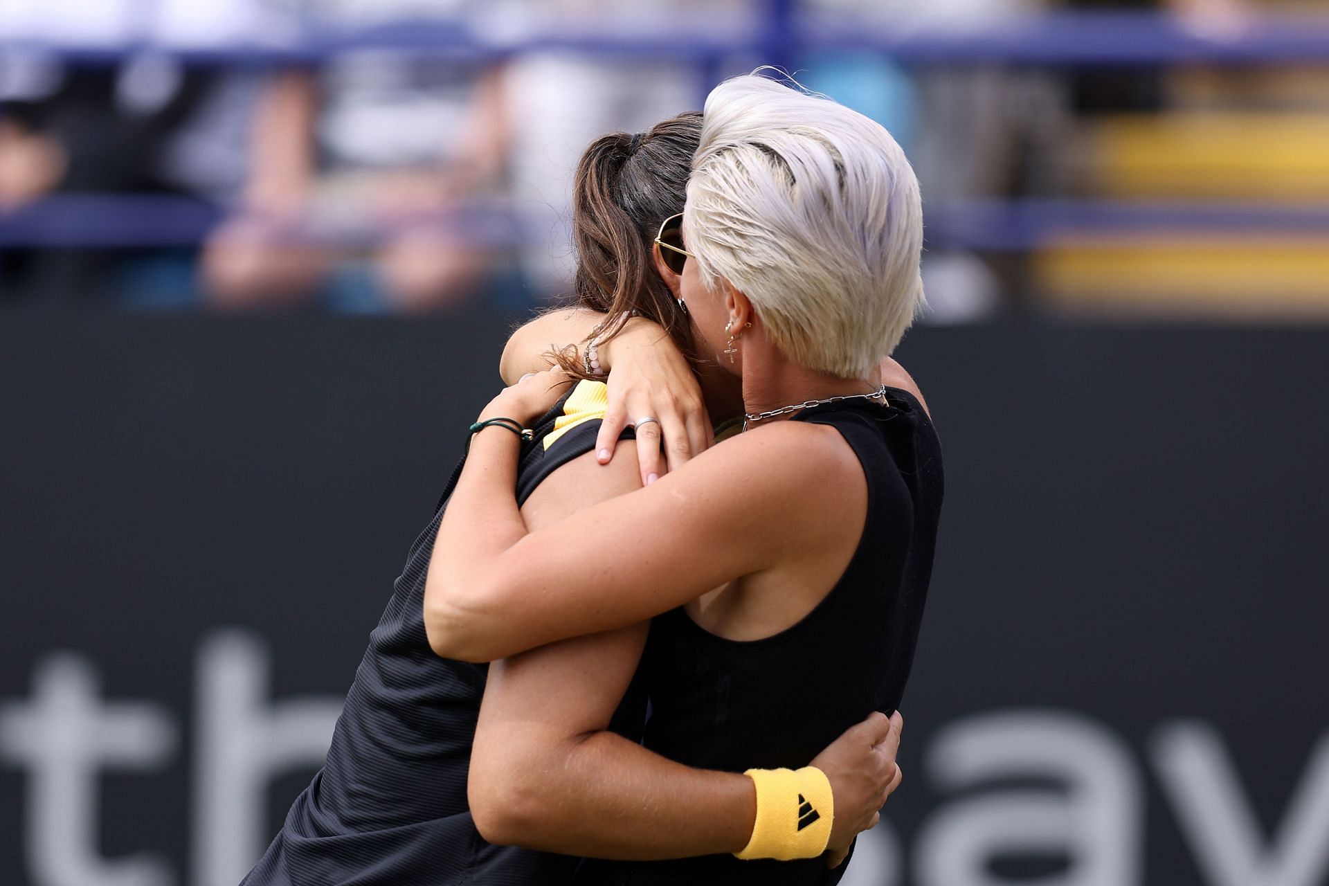 Daria Kasatkina and Natalia Zabiiako celebrate together (image source: GETTY)