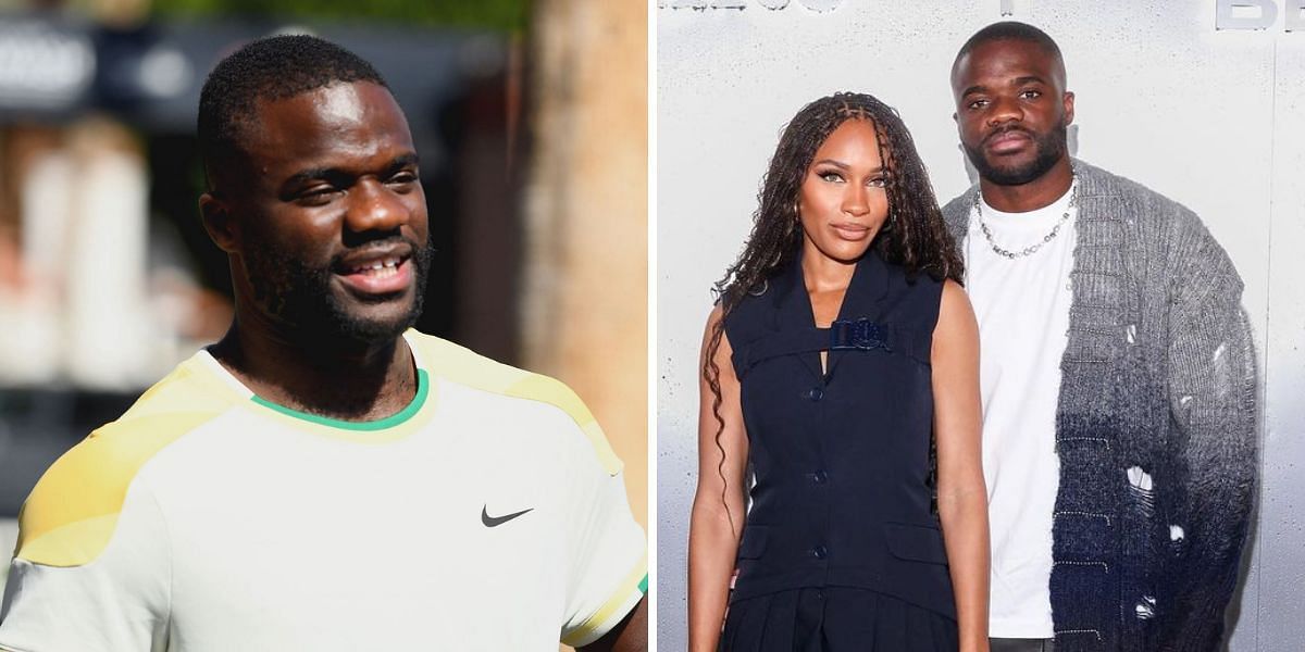 Frances Tiafoe (L), Tiafoe with his girlfriend Ayan Broomfield (Source: Getty, Instagram/Ayan Broomfield)