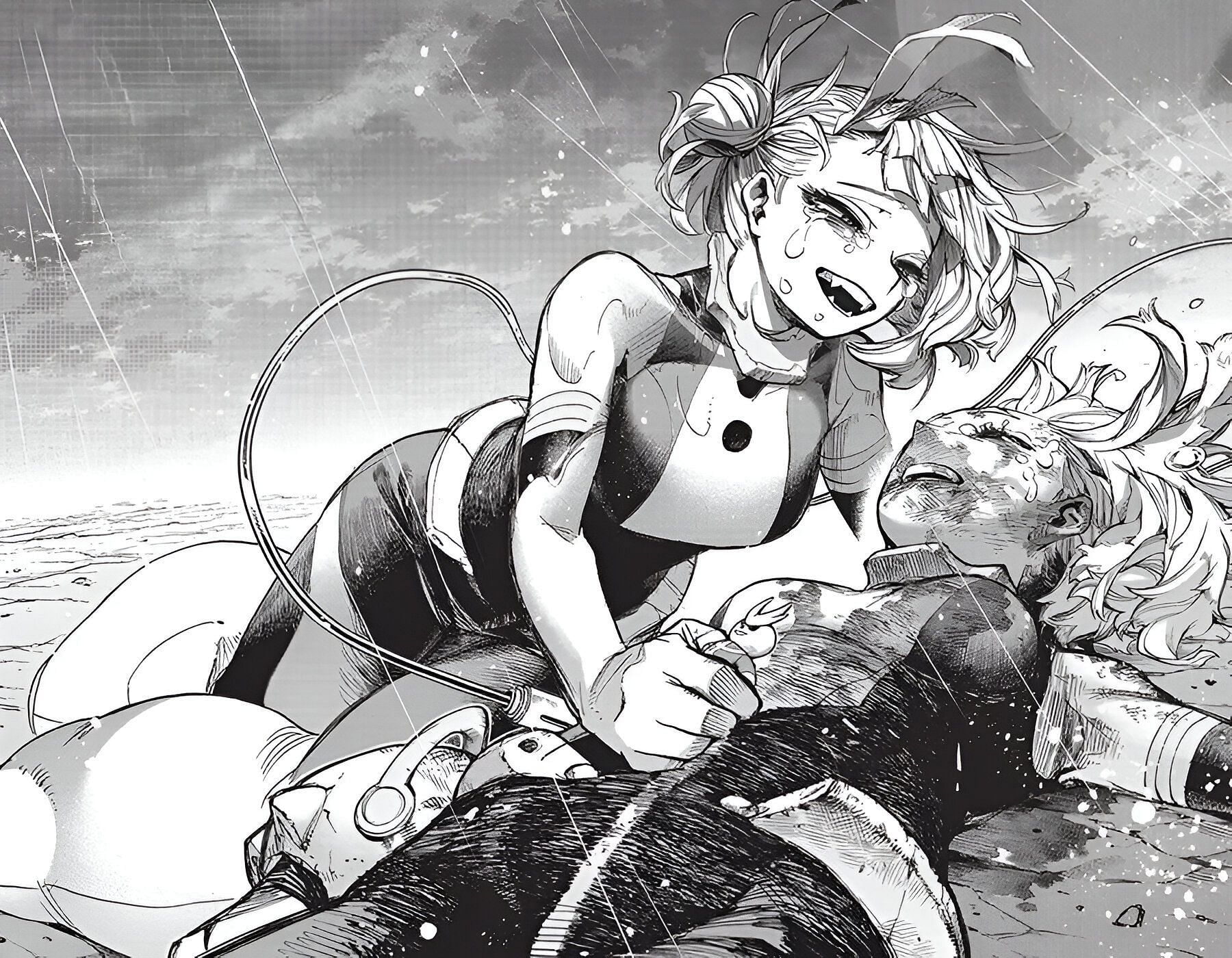 Himiko Toga and Ochako Uraraka as seen in the My Hero Academia manga (Image via Shueisha)