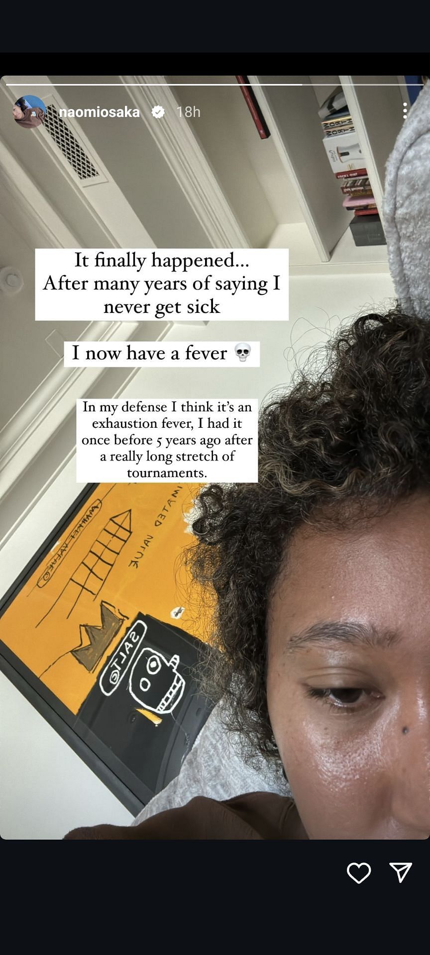 Naomi Osaka shared this story after her Wimbledon 2024 exit (IMAGE: Instagram \ @NaomiOsaka)