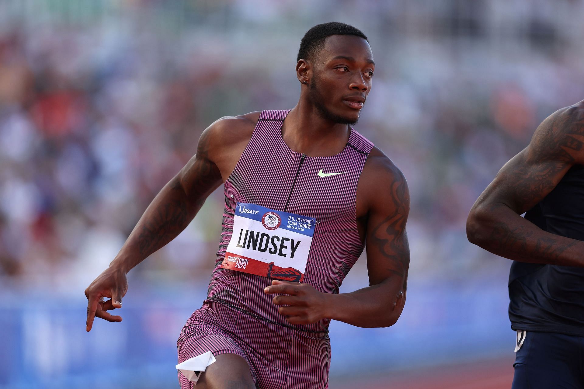 Courtney Lindsey is the third fastest man of 2024 (IMAGE: GETTY)