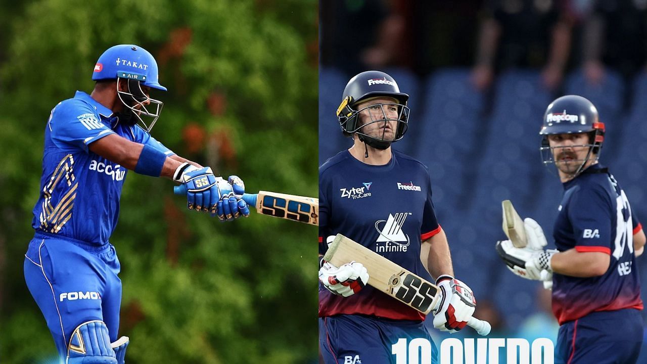 MI की टीम को वॉशिंगटन फ्रीडम के खिलाफ करारी हार मिली (Photo Credit: X/@MINYCricket, @MLCricket)