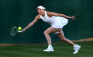 Caroline Wozniacki at the 2024 Wimbledon. (Photo: Getty)