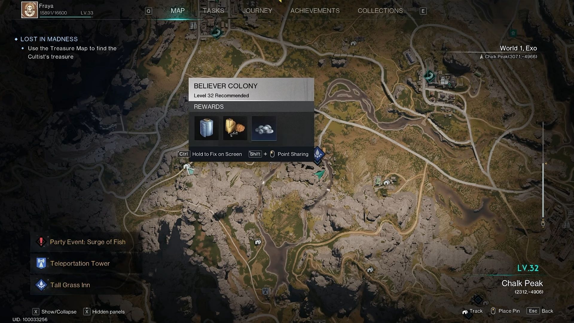 Location of the treasure (Image via Starry Studio || YouTube/Primitive Nomad)