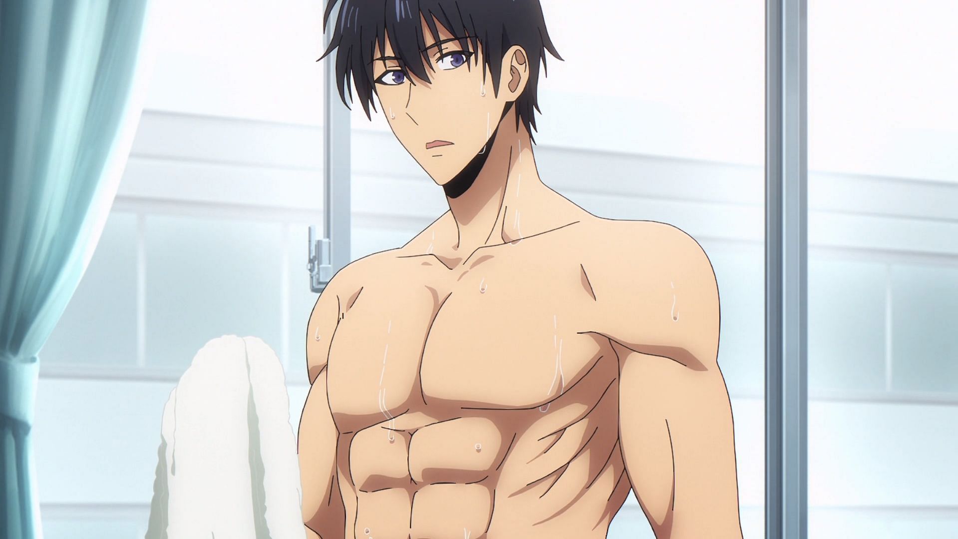 Jinwoo became more chiseled after training (Image via A-1 Pictures)