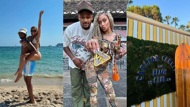 IN PHOTOS: Deshaun Watson gets cozy with girlfriend Jilly Anais beachside on summer vacay in Cannes