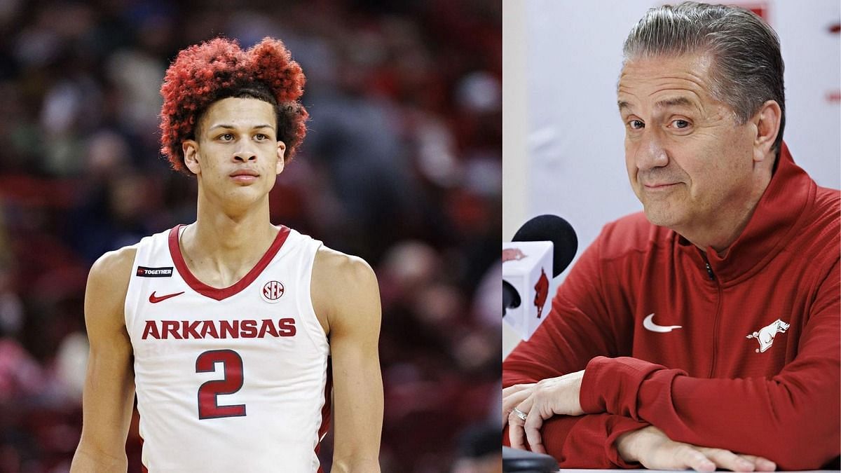 Arkansas HC John Calipari pushes Trevon Brazile (Image Credits: GETTY)