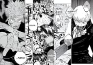 Yuta attacking Sukuna with Hollow Purple (Image via Shueisha)