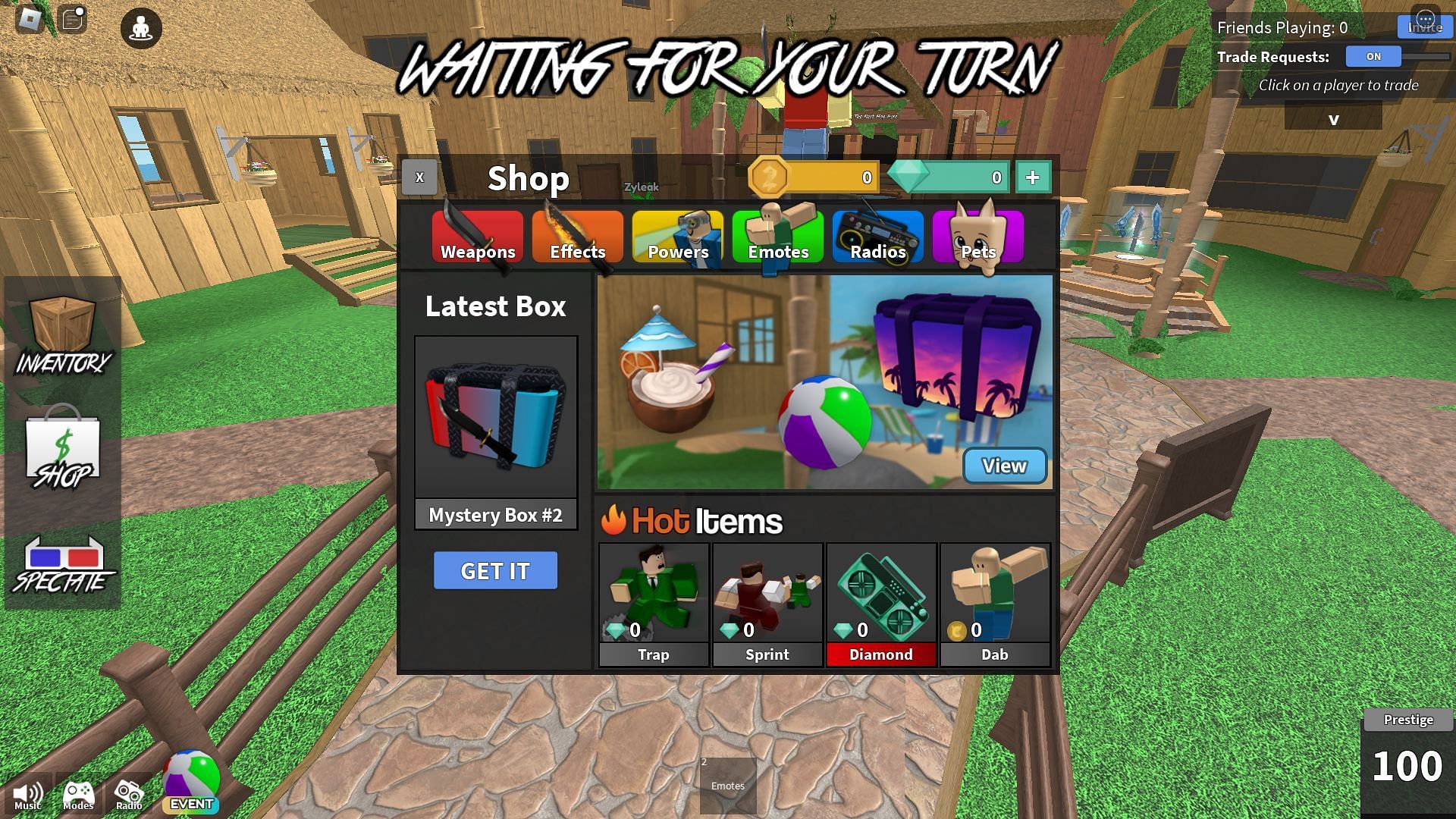 In-game shop (Image via Roblox)