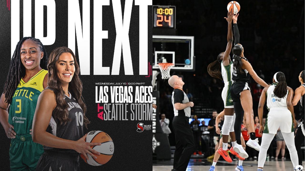 Las Vegas Aces vs Seattle Storm: Game details, starting lineups, depth charts and more [photo: Aces IG, Storm IG]