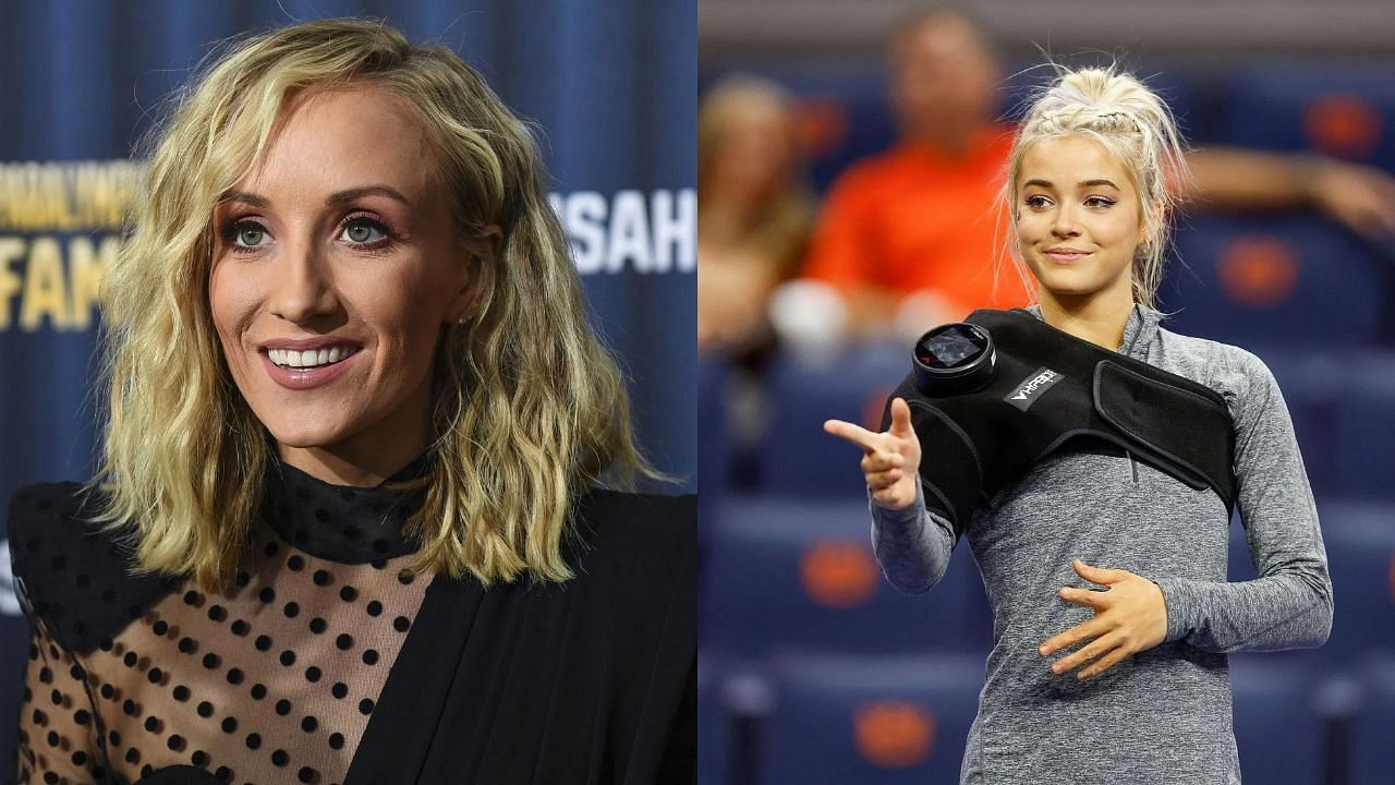 Nastia Liukin and Olivia Dunne (Image via: Getty; Getty)