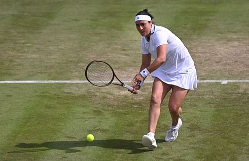 Ons Jabeur at the 2024 Wimbledon. (Photo: Getty)