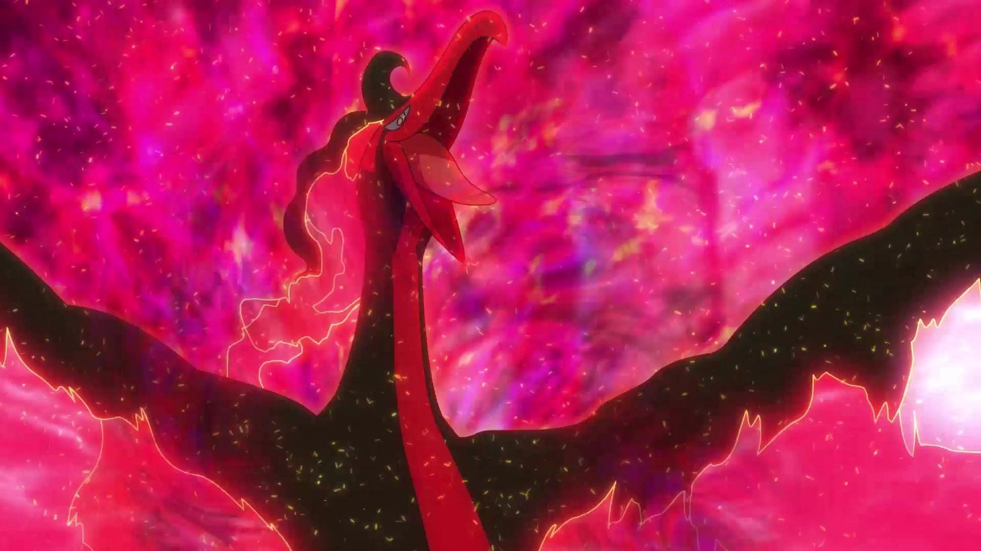 Galarian Moltres in the anime (Image via The Pokemon Company)