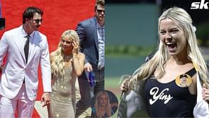 WATCH: Paul Skenes' girlfriend Olivia Dunne cheers on Pirates rookie's All-Star Game debut in NL jersey, black custom vest & white cowboy boots