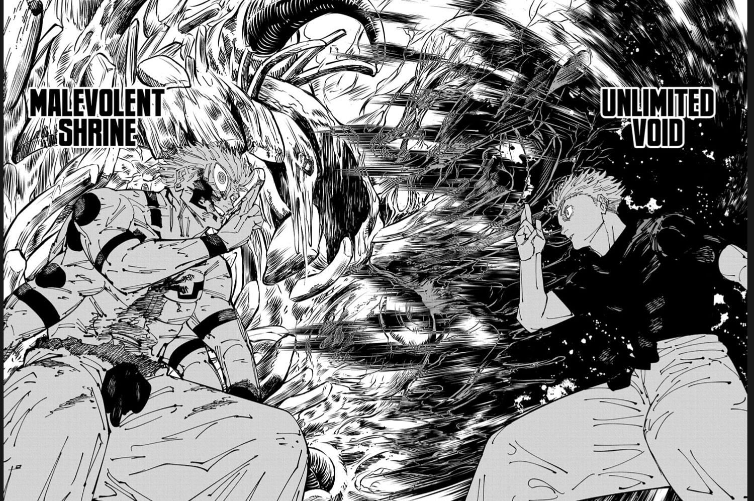 The Domain Battle continues in Jujutsu Kaisen chapter 262-2 spoilers (Image via Shueisha)