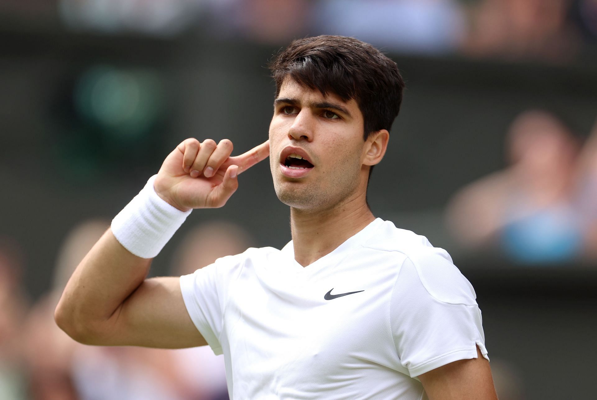 Carlos Alcaraz will be playing in his second consecutive Wimbledon final (Image via Getty)