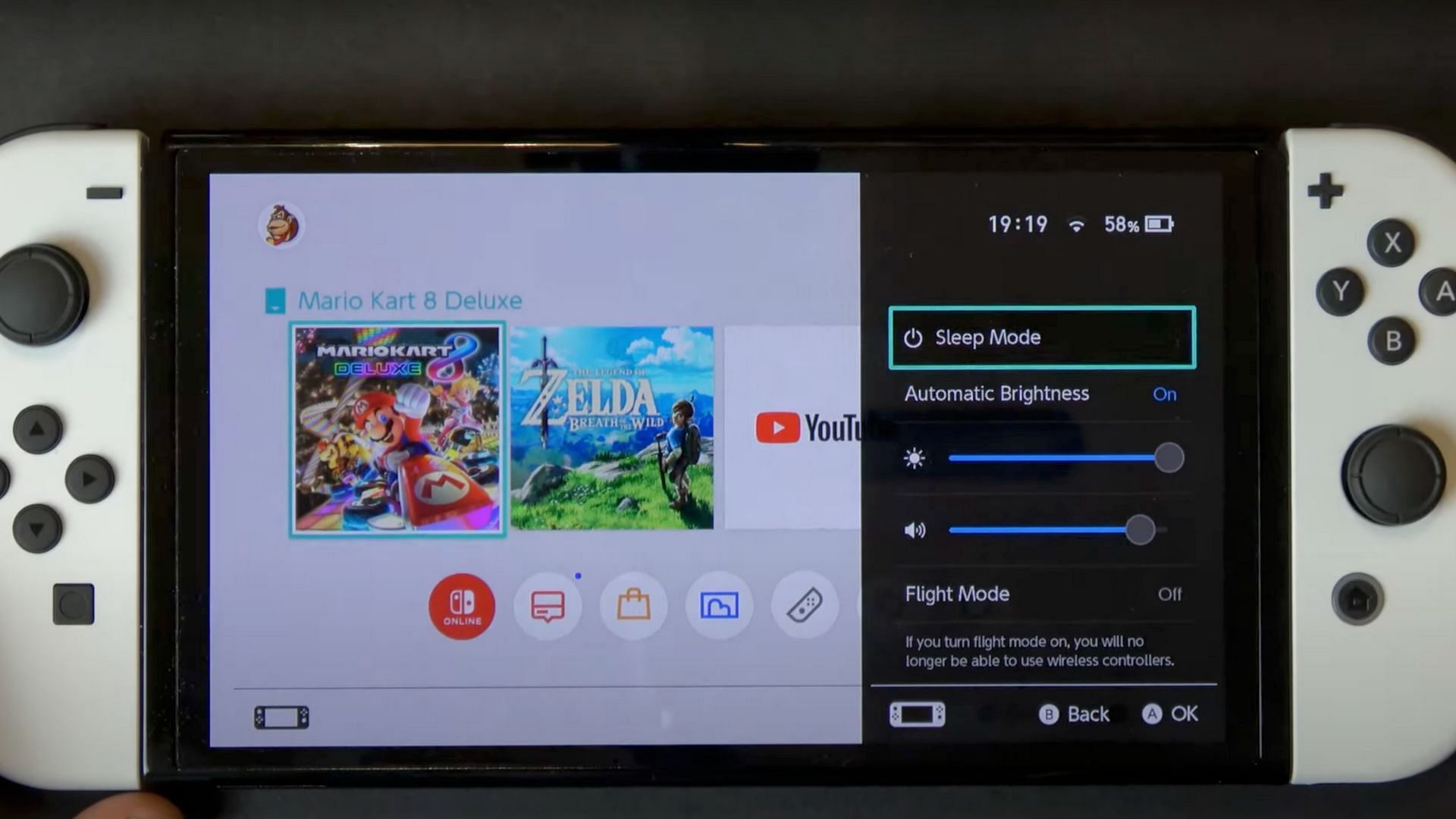 Auto-Sleep can make the Nintendo Switch battery last longer (Image via No Waffling/YouTube)