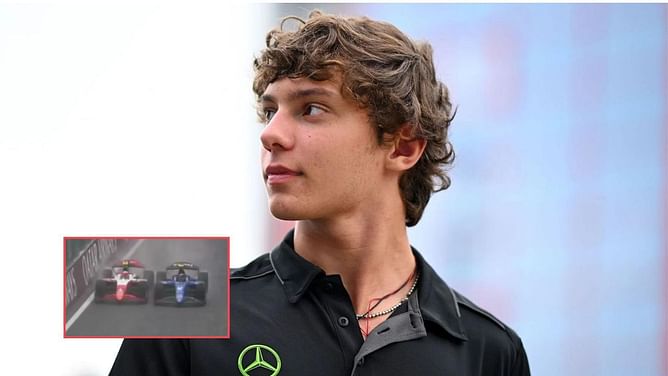 WATCH: Mercedes prodigy Kimi Antonelli pulls off a stunning overtake at Eau Rouge in wet F2 sprint race