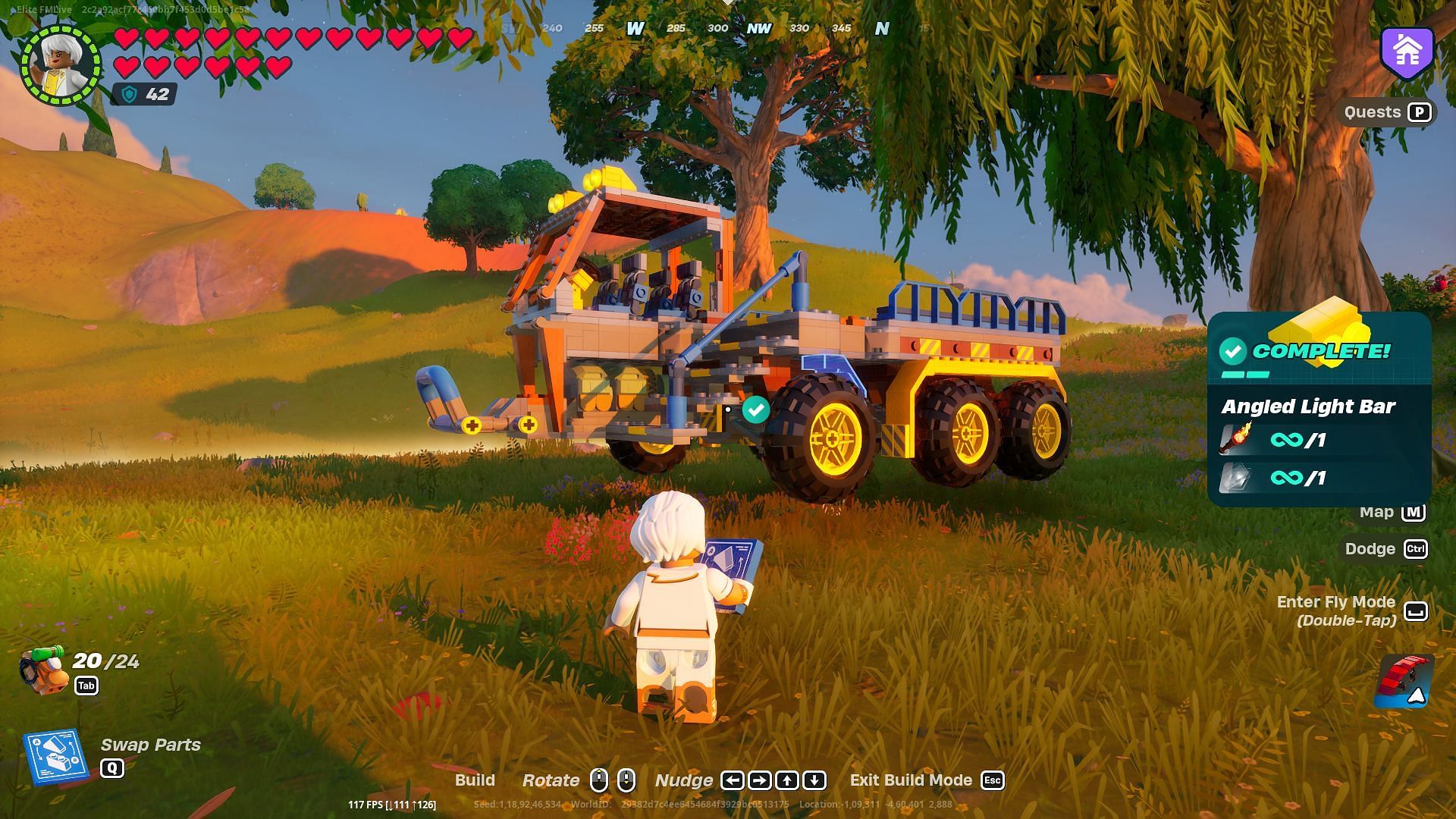 Build vehicles, explore the world, and level up with these quests (Image via Epic Games)