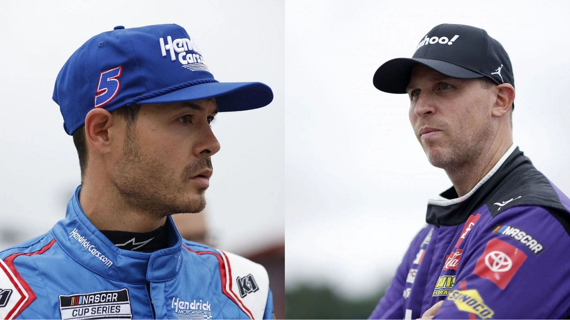 Kyle Larson and Denny Hamlin (Image source Getty)