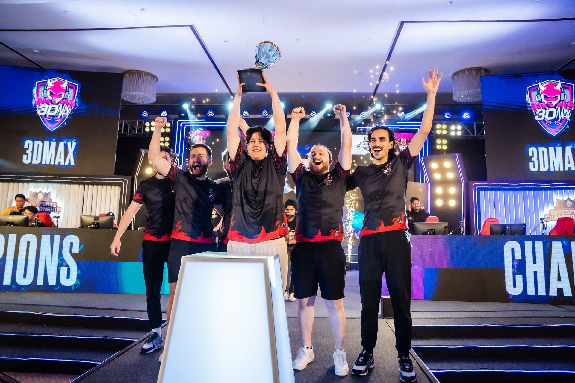 3DMAX lifted the trophy at Skyesports Championship 2024 (Image via Skyesports International)